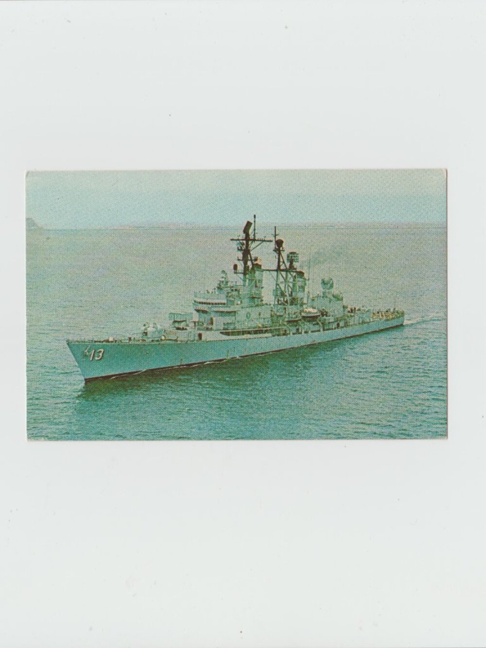 U.S.S. William Pratt ( DLG - 13 ) Destroyer Postcard